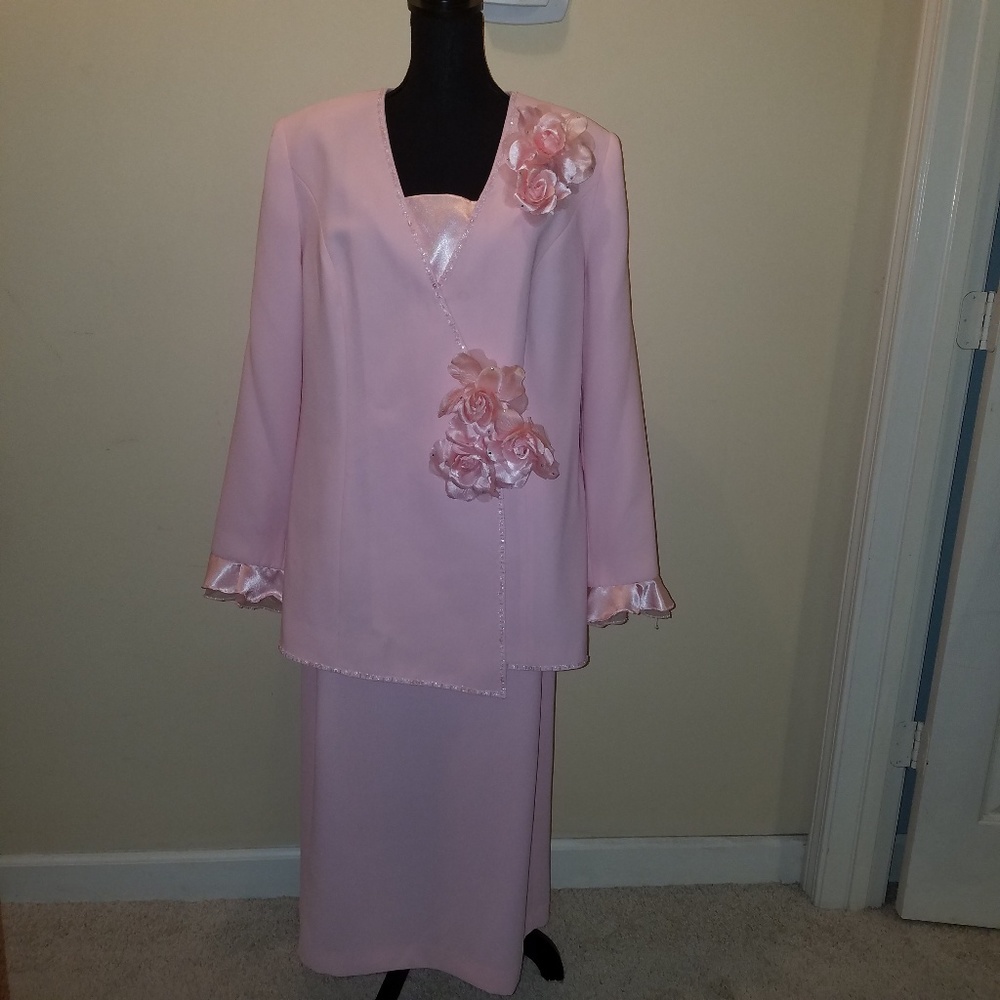 ML Studio pink suit.